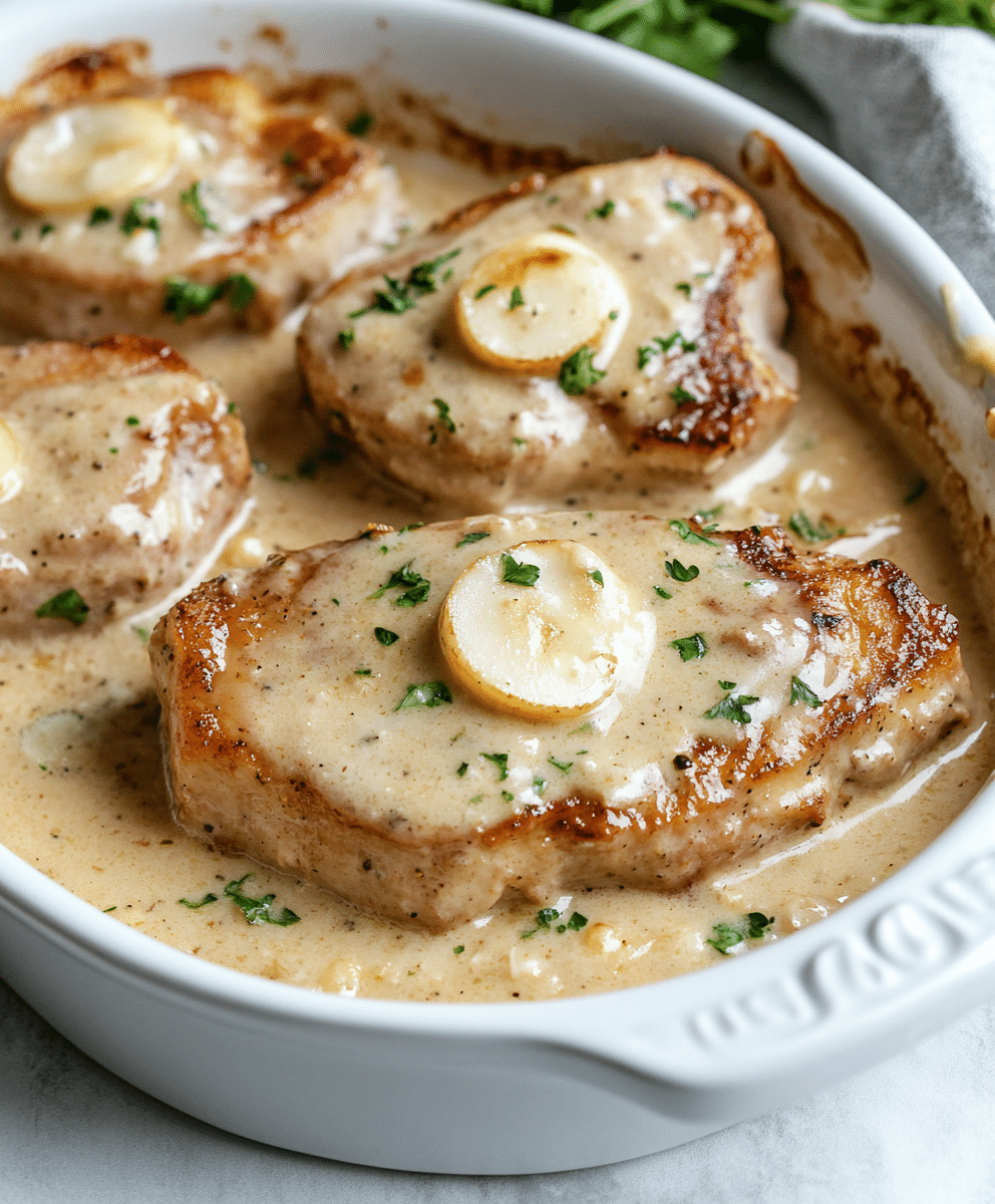 Creamy Baked Pork Chops