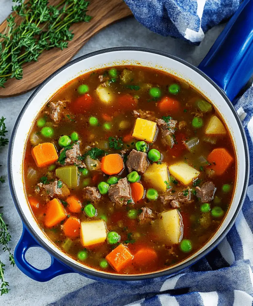 Vegetable Beef Soup Recipe